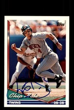 Signed Baseball Card Auto Chip Hale 1994 Topps #583 Minnesota Twins