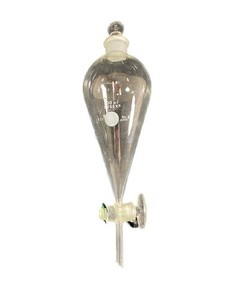 PYREX Glass 500mL Squibb #27 Stopper 4mm Stopcock Separatory Funnel 6400-500