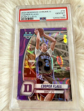 2024-25 Bowman University Chrome - Cooper Flagg #16 Purple Lava Refractor (RC)