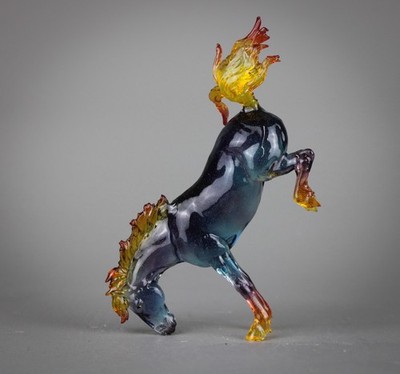 Clearware Blue Flame Buck The Bucking Mustang Stallion~Breyer 1:32 Scale