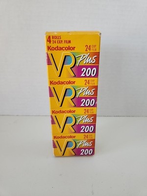 Kodak VR Plus 35mm Color Print ISO 200 24 Exp 4 Rolls CAT 1707967 Exp 02/05