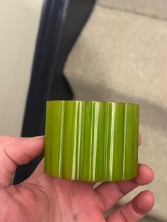 Vintage Phenolic Amber Bakelite Catalin Component Not Handle Marbled 67 G Green