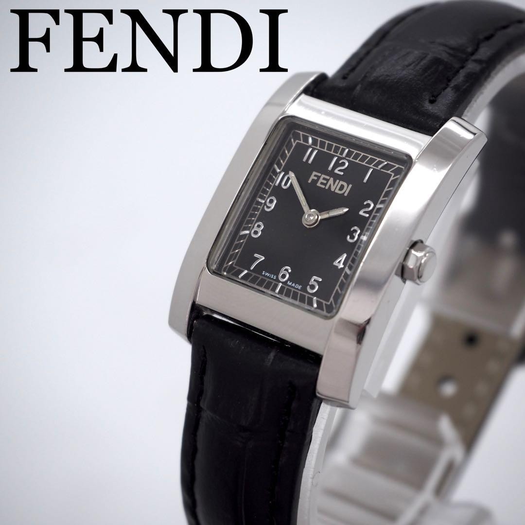 FENDI 7000L Women's Watch Square Black Used Working from Japan | eBay