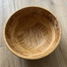 Stapelbare Bambus Schale IKEA BLANDA MATT Servier Salatschale 28 Cm Bambus  - Naturfarben & Praktisch