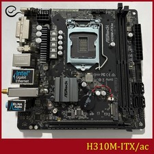 FOR ASROCK H310M-ITX/ac Socket 1151 DVI-I HDMI DisplayPort 1.2 Motherboard Test
