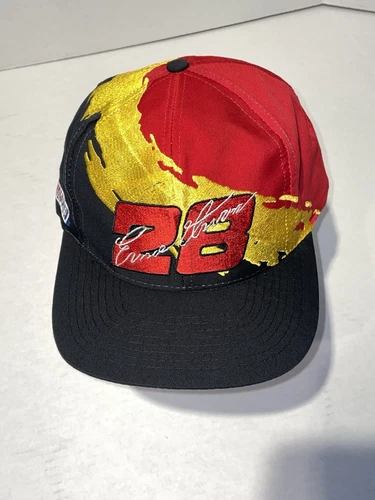 VTG Logo 7 Ernie Irvan 28 Splash Snapback Hat 1980s-90s NASCAR Racing Cap Texaco