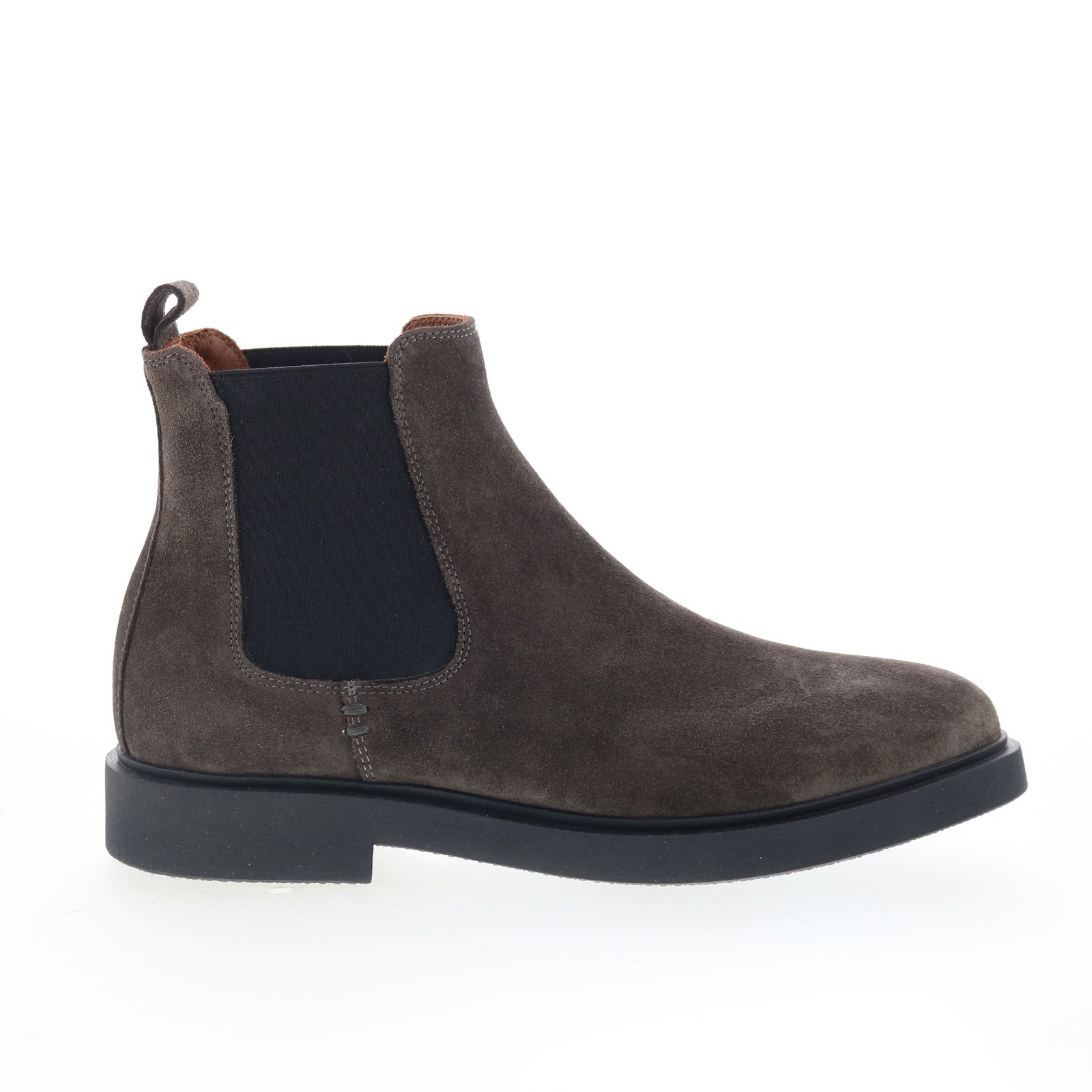 Aquatalia Pietro Waterproof M102829 Mens Gray Suede Slip On Chelsea Boots