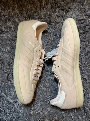 Adidas Shoes Mens Size 11 Samba Wonder Quartz Beige Leather Casual Sneakers