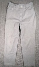 VTG Ralph Lauren Jeans Co Y2K Gray Straight Leg Business Casual Pants Size 10
