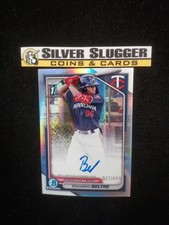 2024 Eduardo Beltre 1st Bowman Chrome Auto Base Refractor /499 #CPA-EB Twins