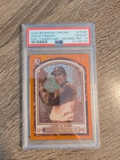 ROLLIE FINGERS 2020 Bowman Chrome Mega Farm To Fame /25 Orange Refractor PSA 10