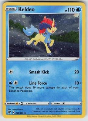 POKEMON KELDEO (COSMOS HOLO) 045/189 HOLO RARE MISCELLANEOUS CARDS & PRODUCTS NM