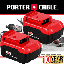 2PACK 18V 8.0Ah Lithium-Ion Battery for Porter Cable 18Volt PC18B PC18BL PC18BLX