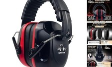 Ear Muffs Noise Reduction SNR 33dB Adjustable Lightweight 1 1-black Combine Red