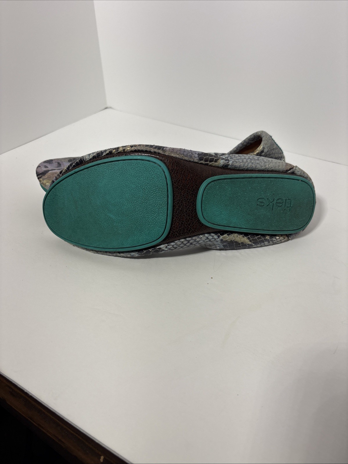 Tieks by Gavrieli Lavender Snake Foldable Flats - Size 9 Rare image 5