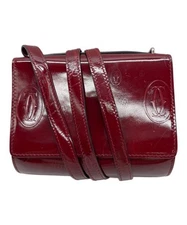 Cartier                    Shoulder Pouch Bordeaux