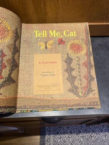 Tell Me Cat Ellen Fisher Big Golden Book Hardcover Vintage 1965 1st Print Rare! - Picture 7 of 12