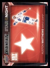 2021-22 Upper Deck Credentials 1st Star of the Night #1S4 Auston Matthews
