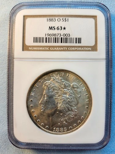 1883 O Morgan Silver Dollar NGC MS63 STAR