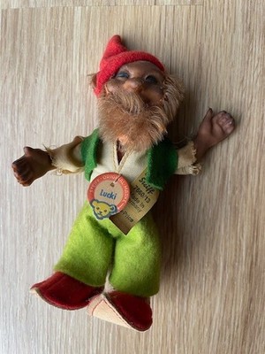 Für Sammler: alter Steiff Zwerg Lucki, 7660/13, ca. 14 cm