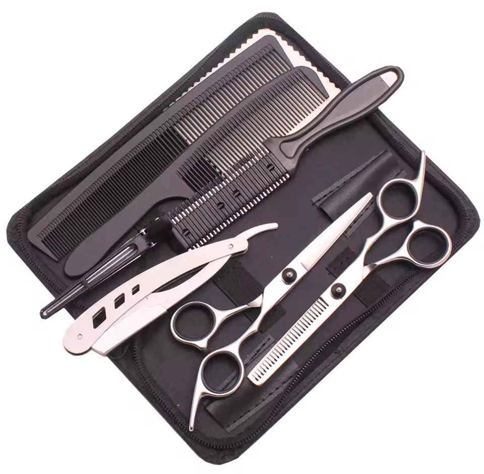 Kit Professionale Per Taglio Capelli E Barba Per Parrucchiere O Barbiere 7 Pezzi - Immagine 2 di 4