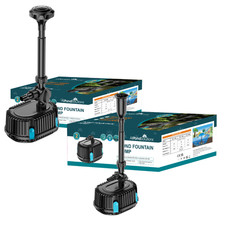 AllPondSolutions Pond Pump Submersible with Fountain Attachments 1000-5200 L/H