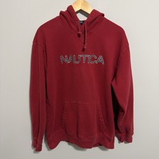 Vintage Nautica Sweater Hoodie 90s Y2K Classic Center Logo Men's XL
