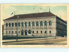 Divided Back PUBLIC LIBRARY SCENE Boston Massachusetts MA : clearance hs2910