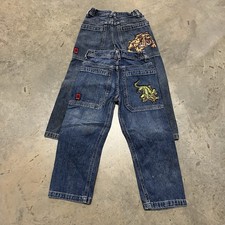 Bundle of TWO Vtg Jnco Jeans Toddlers Size 7 Baggy Y2k 90s 00s Skater READ 