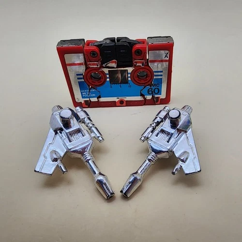 TRANSFORMERS G1 (Vintage 1984) RUMBLE Cassette Silver 3" Figure [100% COMPLETE]