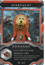 2021-22 Upper Deck MVP MASCOTS SPARKLE parallel #M-20 SPARTACAT Ottawa Senators