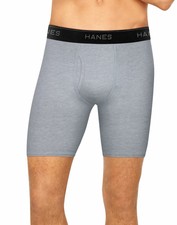 hanes premium women's 4pk comfortsoft waistband with cotton long leg boxer briefs