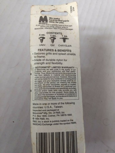 HELP! grill and shield retainer 45321 universal - Picture 2 of 3