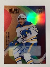 2022-23 UD Allure Color Flow Full Rainbow Auto TAGE THOMPSON Buffalo Card# SF-80