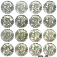 1971-1979 P & D Kennedy Half Dollars Uncirculated in US Mint cello