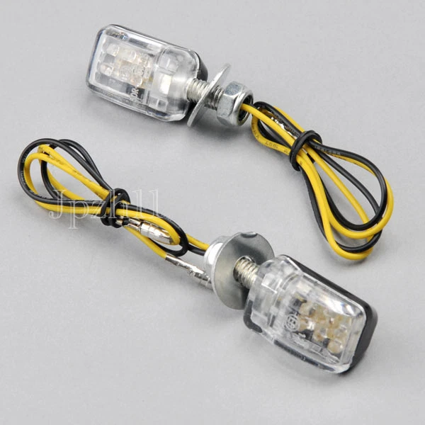 4x 6 LED 12V Motorcycle Mini Dirt Bike Turn Signal Blinker Indicator Light Black - Image 2 of 4