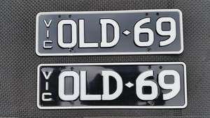 Slimline Number Plates Vicroads