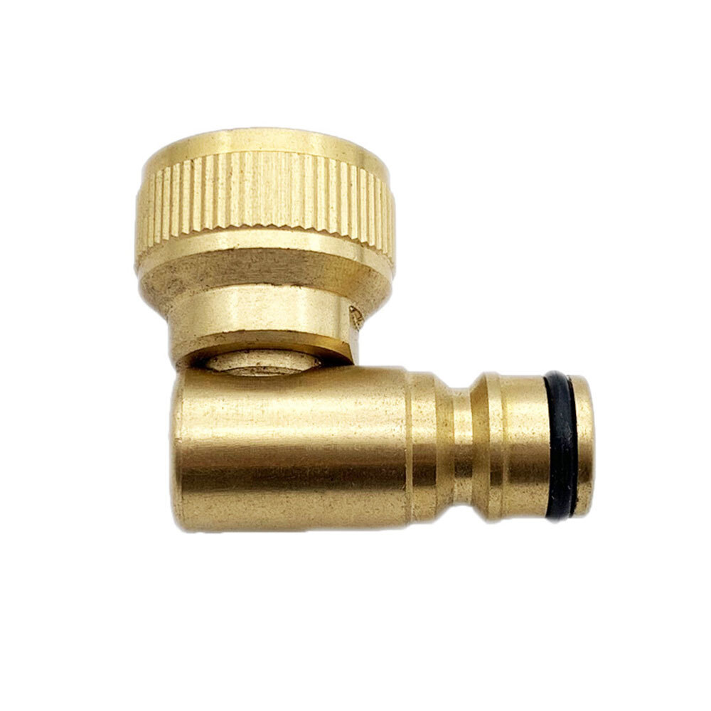3/4" BSPF Brass Swivel Elbow Adapter Water Fed Pole Hose Reel Window Cleaning