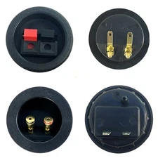 SUBWOOFER SPEAKER ROUND BOX TERMINAL SCREW CUP PLATE CONNECTOR BINDING POST