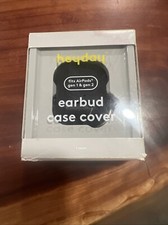 Heyday Black Apple AirPods Gen 1 and Gen 2 Silicone Case with Clip A140