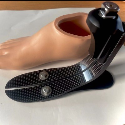 Carbon Fiber Prosthetic Foot Left Right size 22-27 with foot shell & sock