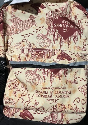 Harry Potter Backpack The Marauders Map All Over Print 16'' Kids  Adults Unisex