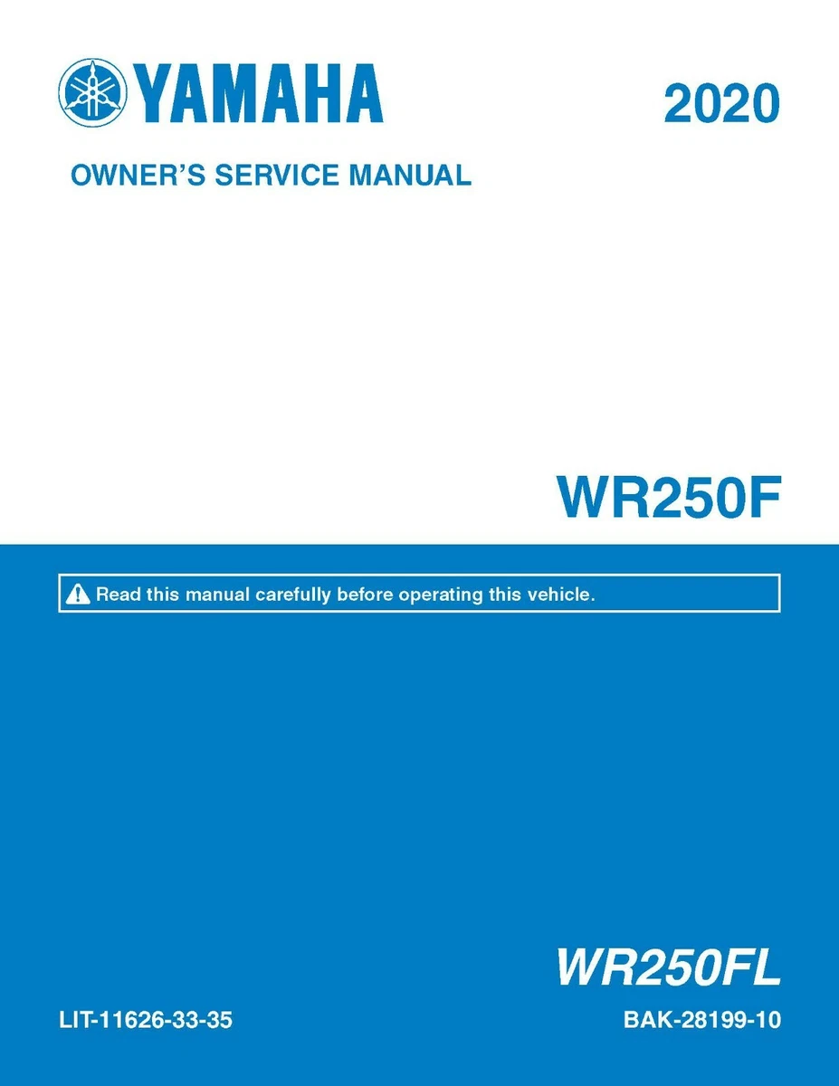 WR250F Motorcycle Repair Manuals & Literature for sale | eBay