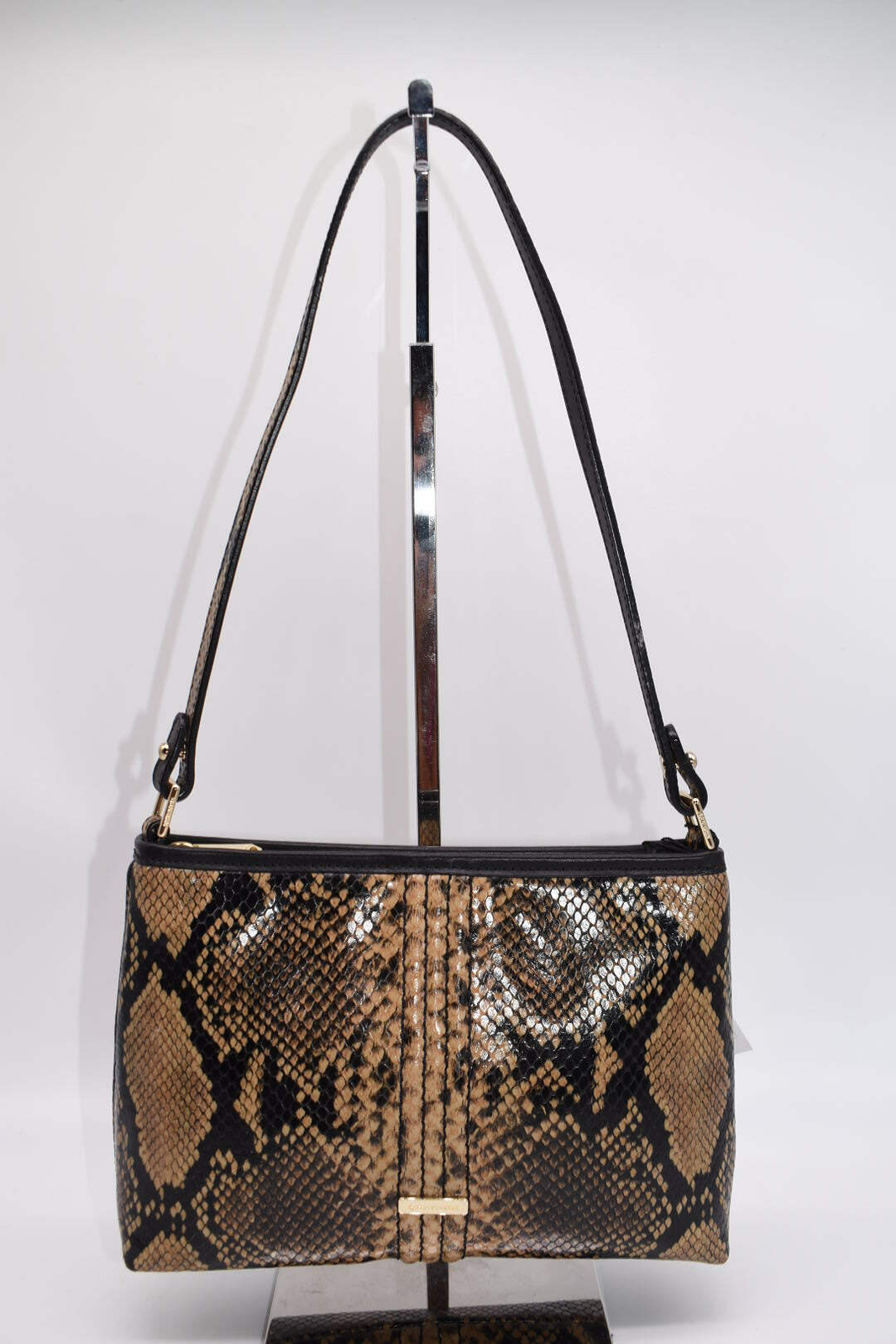 Brahmin Lorelei Python Embossed Leather in "Coffe… - image 14