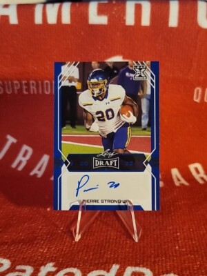 2022 Leaf Draft Auto Blue Pierre Strong Jr #BA-PSJ Rookie Auto RC