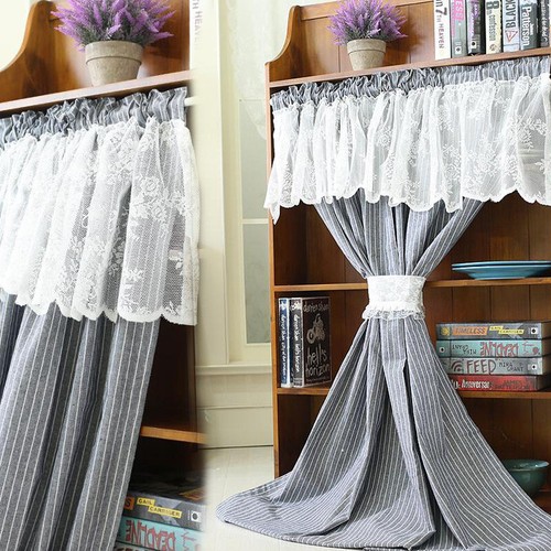 1pc Panel Short Curtain for Bathroom Kitchen Cabinet Door Cafe Window Drape Home - Picture 256 of 449