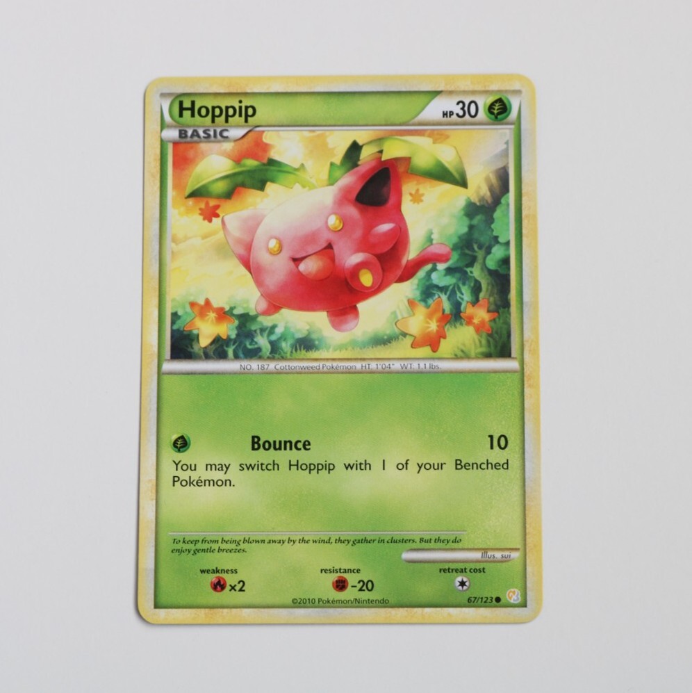 Pokemon TCG Hoppip HeartGold SoulSilver Common 67/123 NM