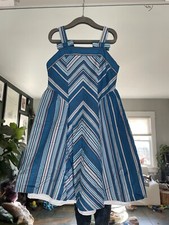 Vintage Chocolate Soup Darling Stripped Dress size 8 - New Worn - 1970