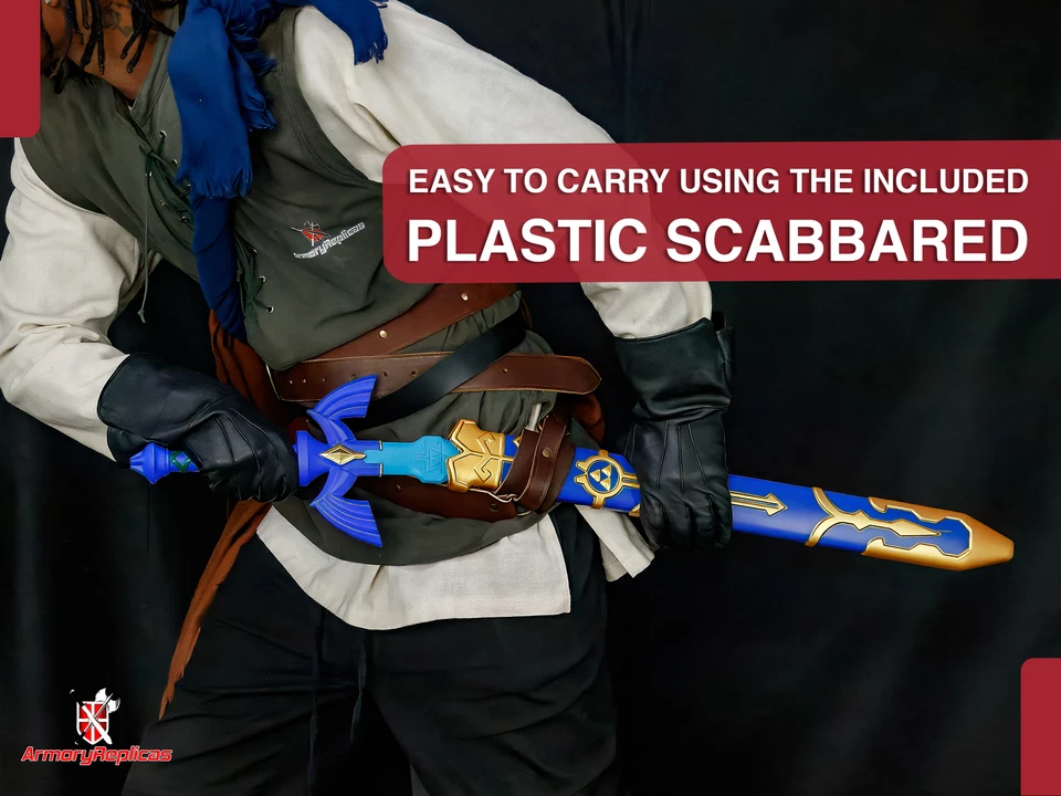 Espada de espuma de héroe con funda liviana fantasía cosplay utilería para LARP y disfraz Foto 3 de 4