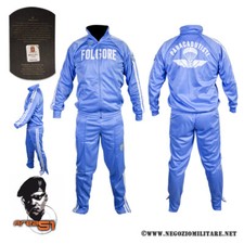 TUTA GINNICA MILITARE PARACADUTISTI FOLGORE AZZURRA ESERCITO ITALIANO ORIGINALE
